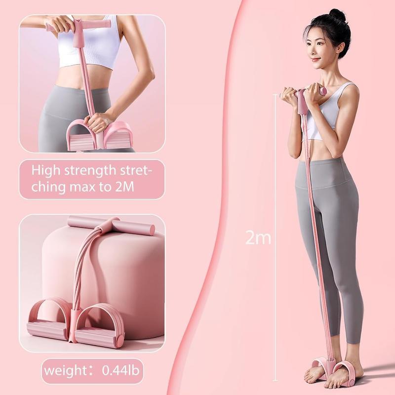 6-Tube Pedal Resistance Band Foot Yoga Exercise Trainer