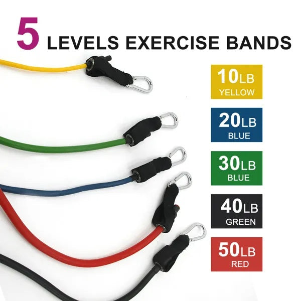 5-Piece Resistance Band Set for Exercise Training