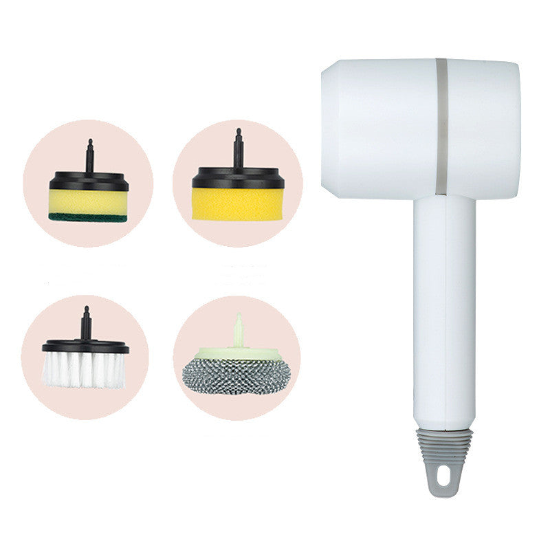 Wireless USB Rechargeable Electric Cleaning Brush for Kitchen & Bathroom Surfaces