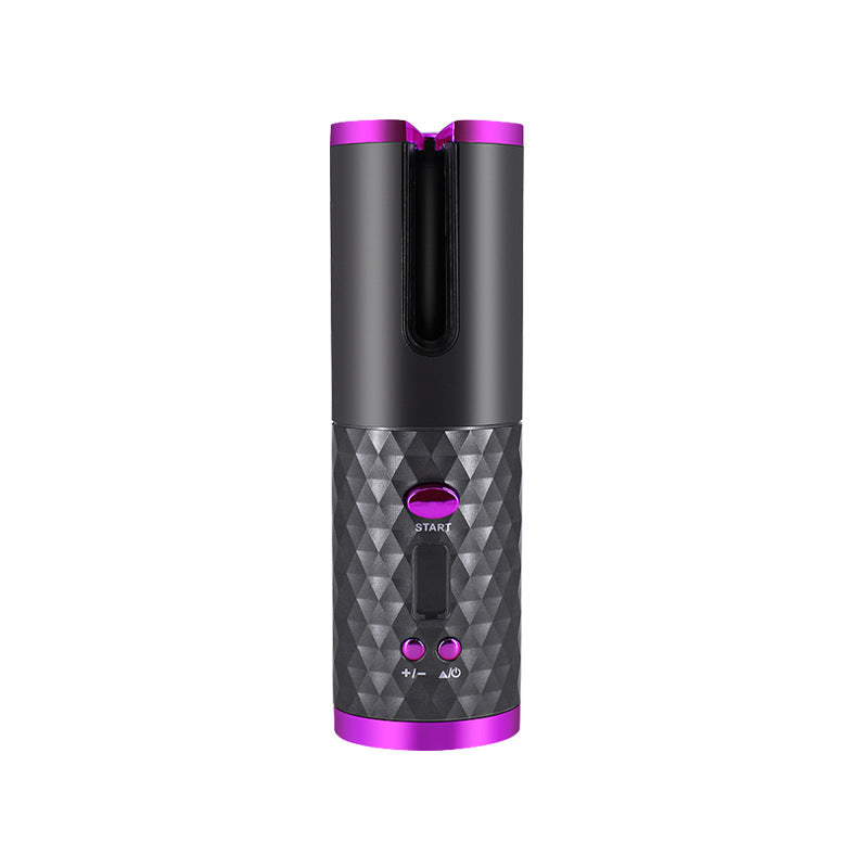 Rechargeable Automatic Ceramic Hair Curler Portable LCD Display Styler