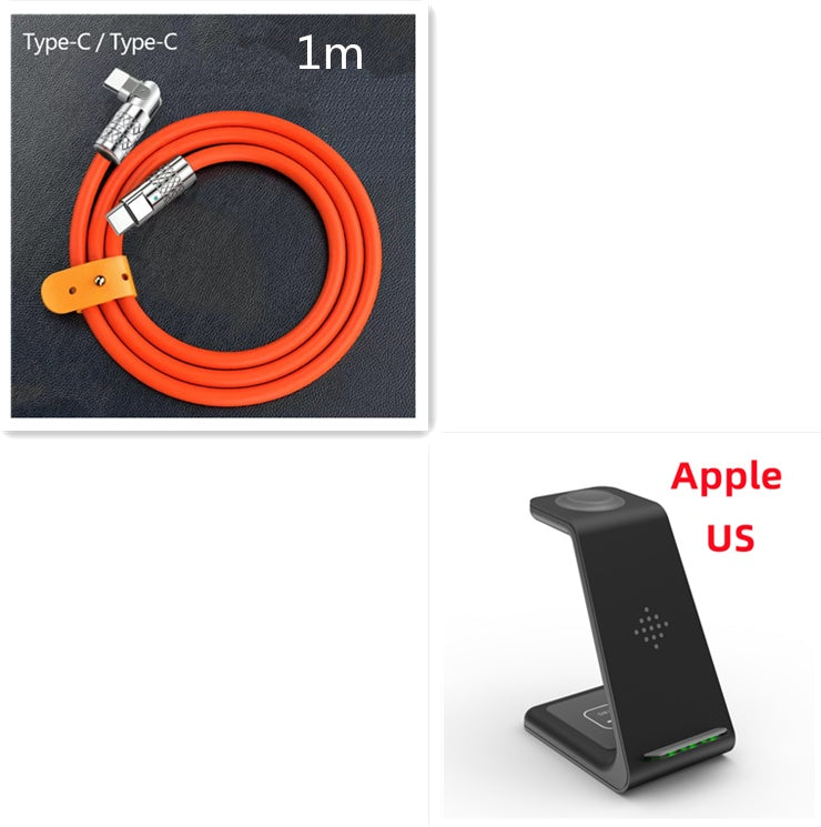 3-in-1 Fast Wireless Charging Stand Phone Holder Dock Station