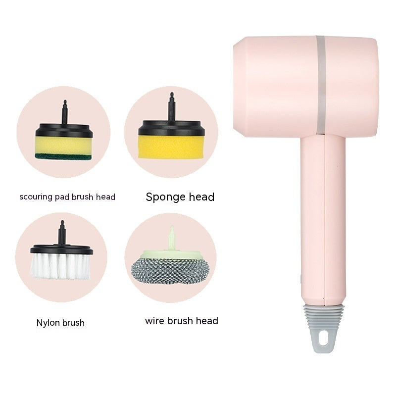 Wireless USB Rechargeable Electric Cleaning Brush for Kitchen & Bathroom Surfaces