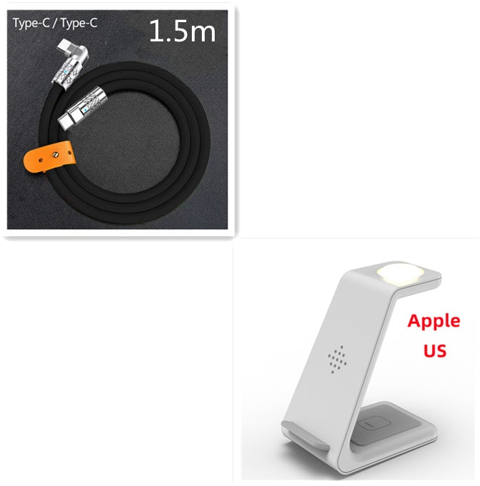 3-in-1 Fast Wireless Charging Stand Phone Holder Dock Station