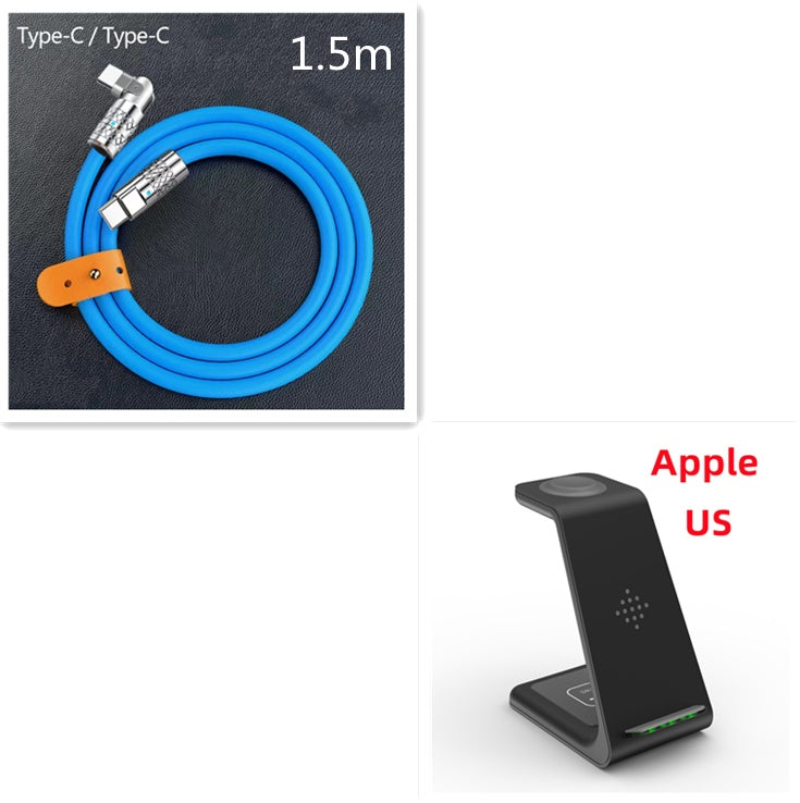 3-in-1 Fast Wireless Charging Stand Phone Holder Dock Station