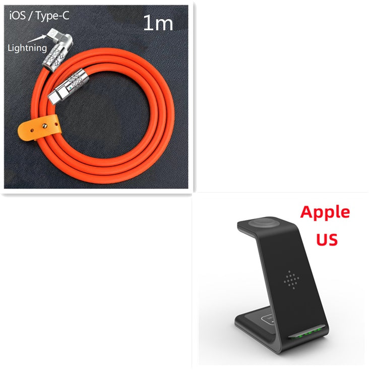 3-in-1 Fast Wireless Charging Stand Phone Holder Dock Station