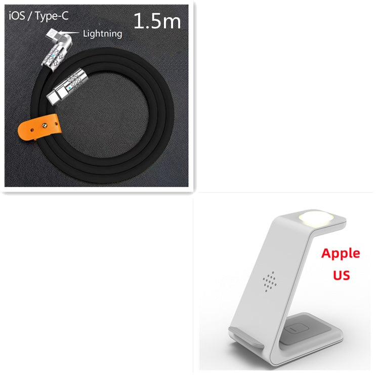3-in-1 Fast Wireless Charging Stand Phone Holder Dock Station