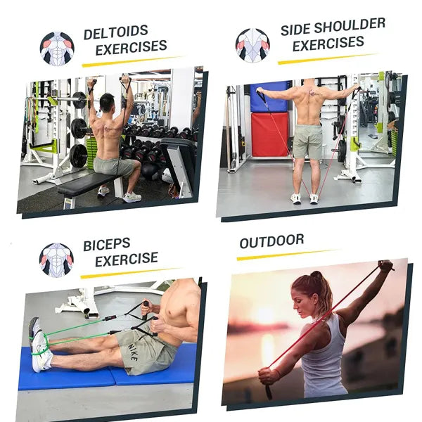 5-Piece Resistance Band Set for Exercise Training