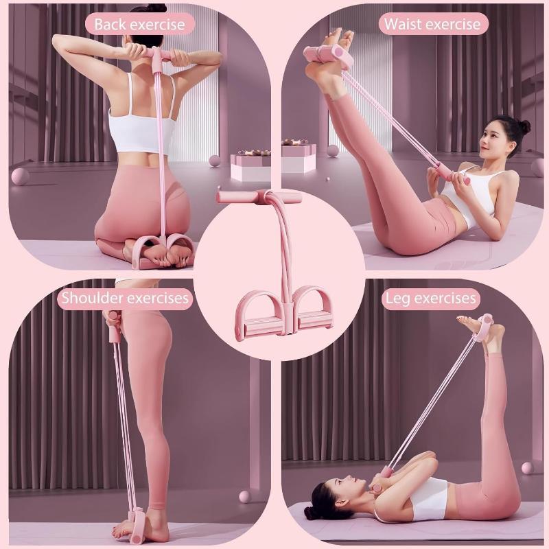 6-Tube Pedal Resistance Band Foot Yoga Exercise Trainer
