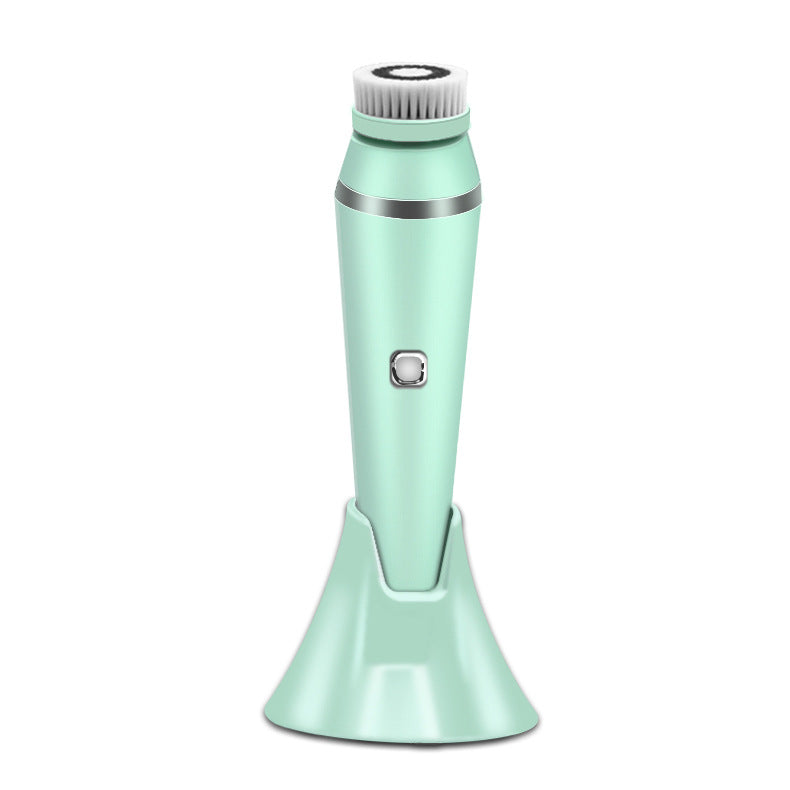 Waterproof Rechargeable 4-in-1 Electric Facial Cleansing Brush Pore Cleaner
