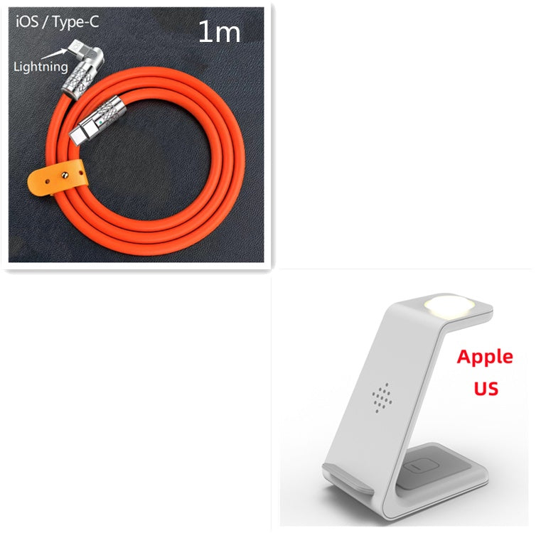 3-in-1 Fast Wireless Charging Stand Phone Holder Dock Station