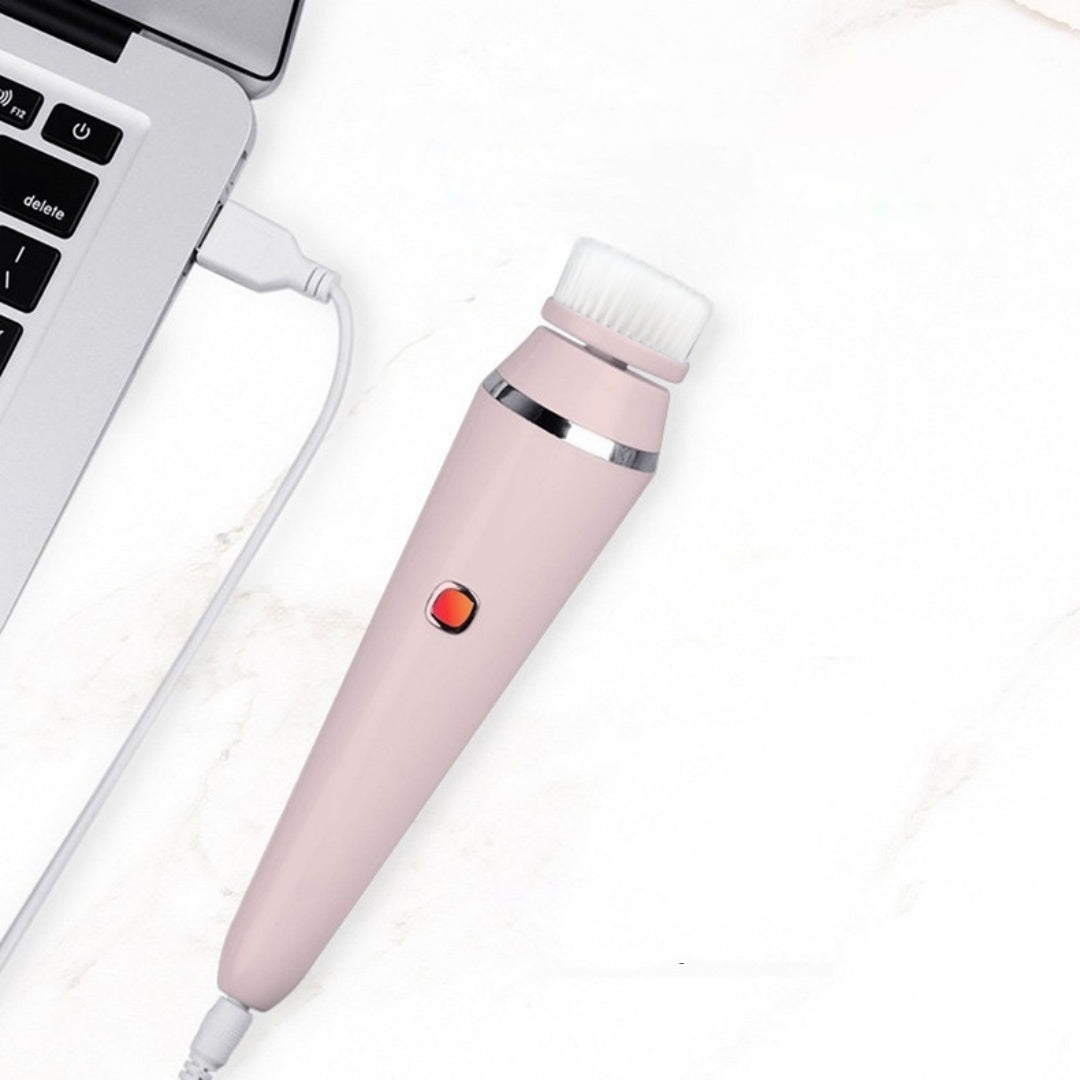 Waterproof Rechargeable 4-in-1 Electric Facial Cleansing Brush Pore Cleaner