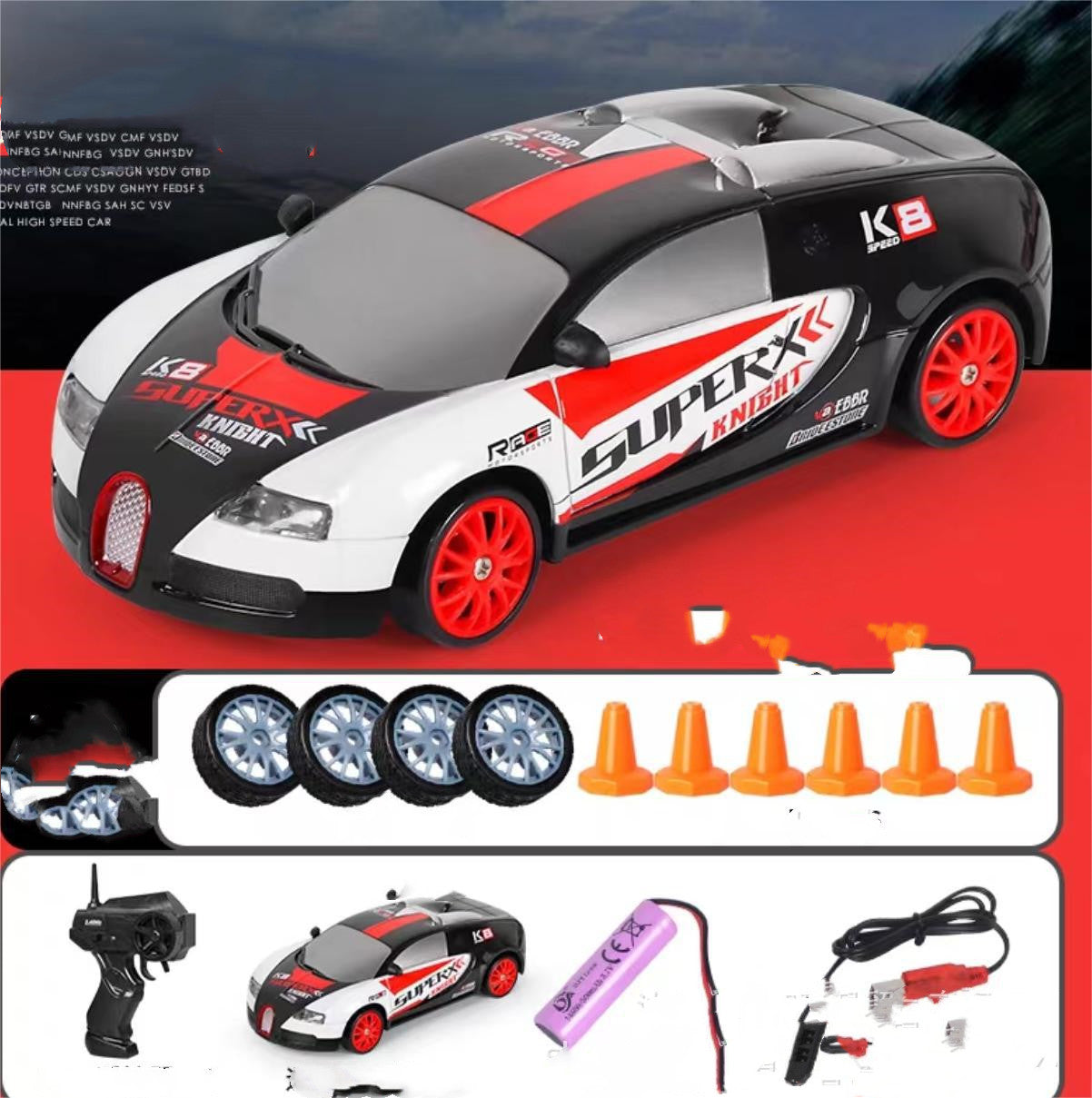 2.4G 4WD RC Drift Racing Car Remote Toy