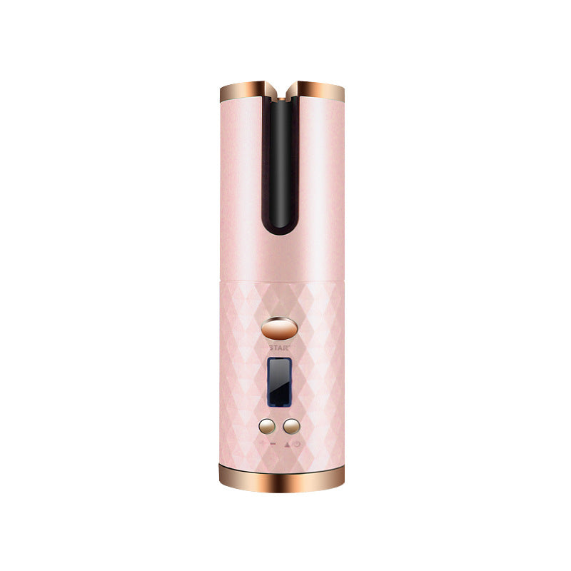 Rechargeable Automatic Ceramic Hair Curler Portable LCD Display Styler