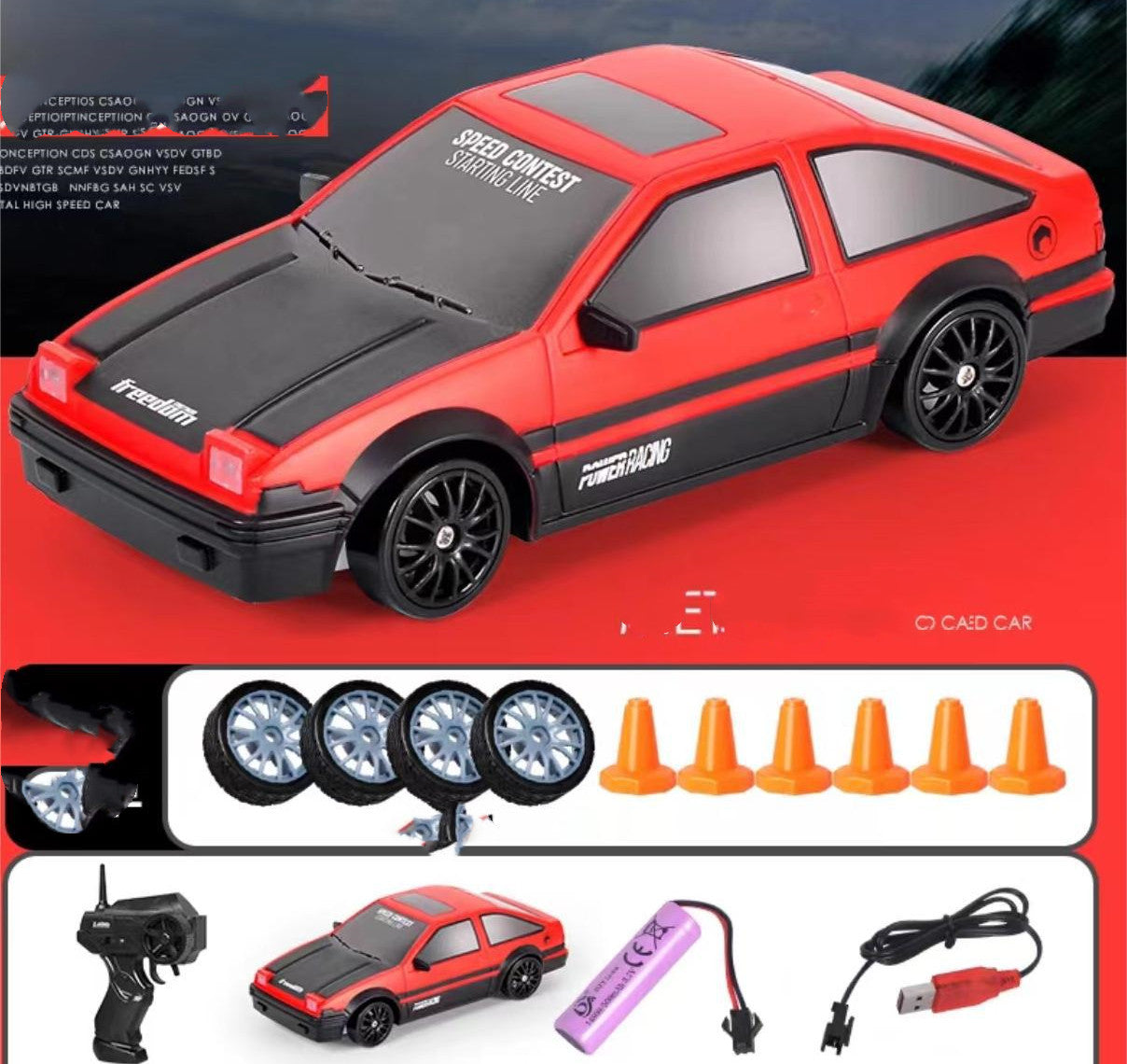 2.4G 4WD RC Drift Racing Car Remote Toy