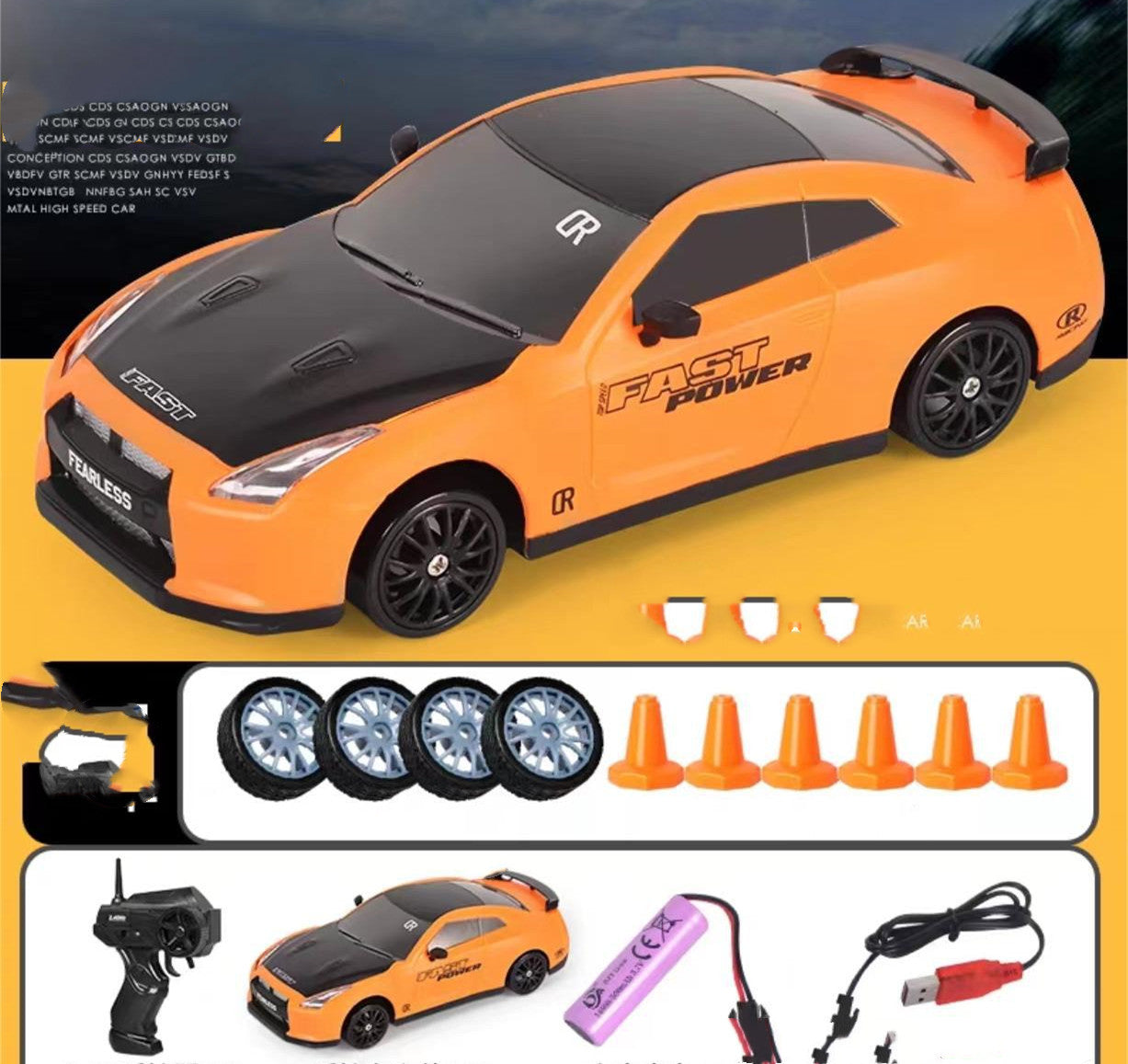2.4G 4WD RC Drift Racing Car Remote Toy