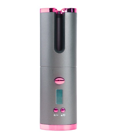 Rechargeable Automatic Ceramic Hair Curler Portable LCD Display Styler