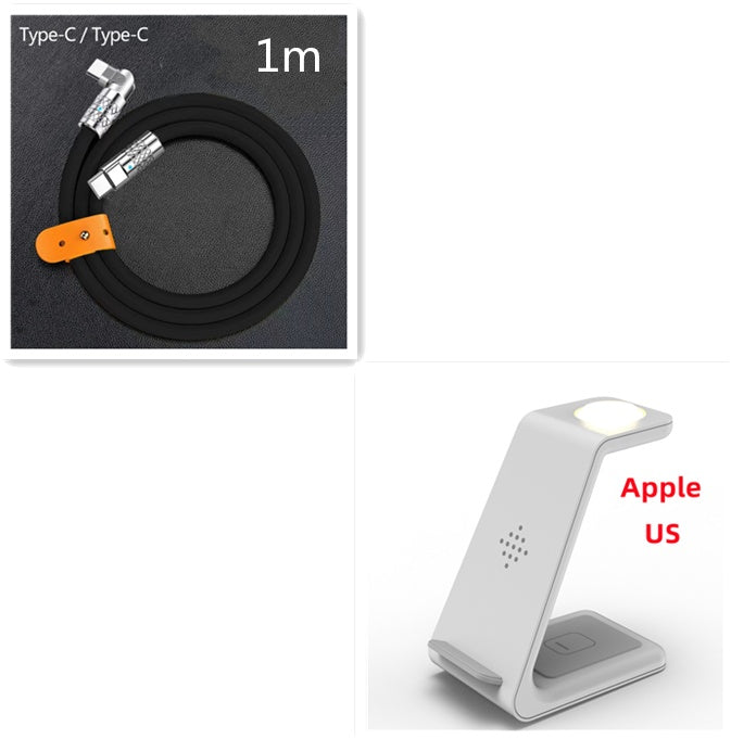 3-in-1 Fast Wireless Charging Stand Phone Holder Dock Station