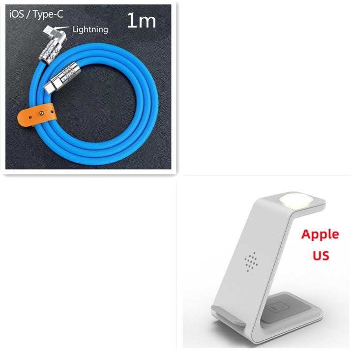 3-in-1 Fast Wireless Charging Stand Phone Holder Dock Station