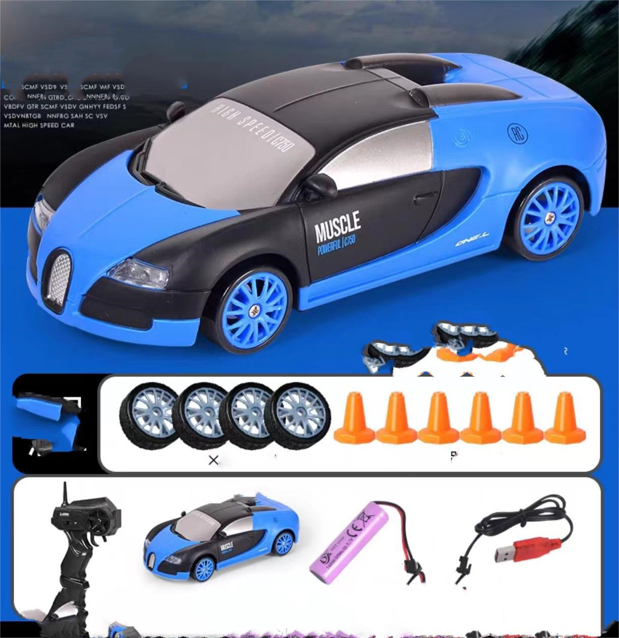 2.4G 4WD RC Drift Racing Car Remote Toy