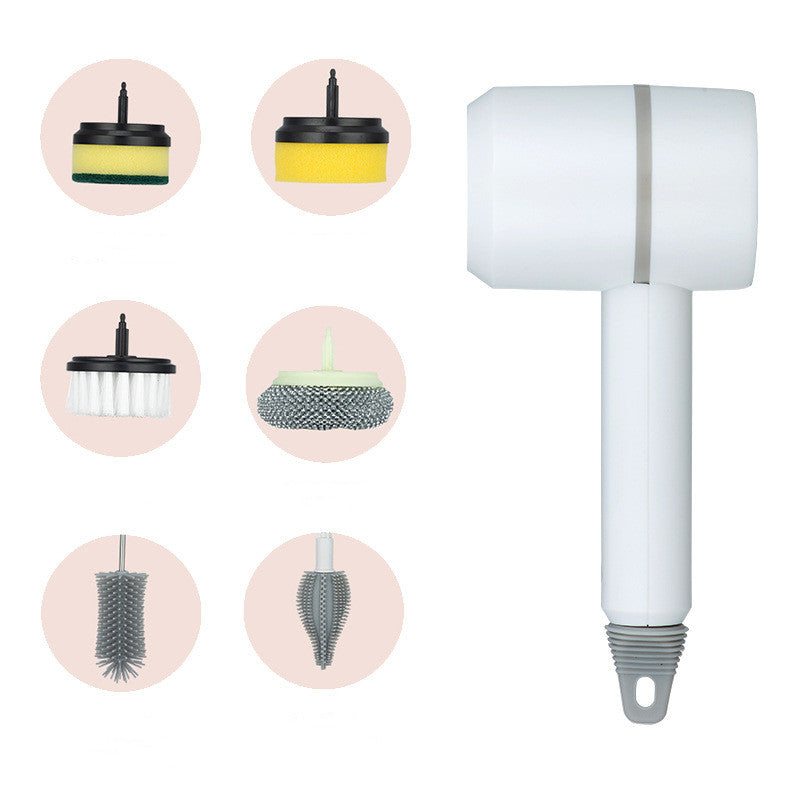 Wireless USB Rechargeable Electric Cleaning Brush for Kitchen & Bathroom Surfaces