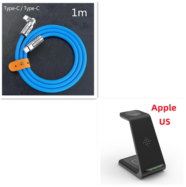 3-in-1 Fast Wireless Charging Stand Phone Holder Dock Station
