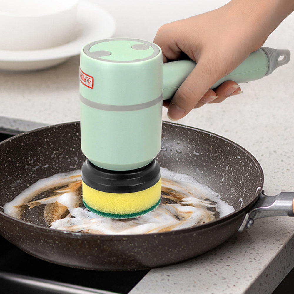 Wireless USB Rechargeable Electric Cleaning Brush for Kitchen & Bathroom Surfaces