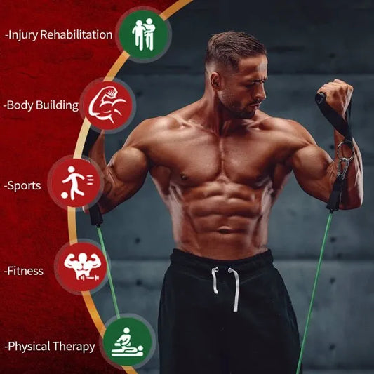 5-Piece Resistance Band Set for Exercise Training