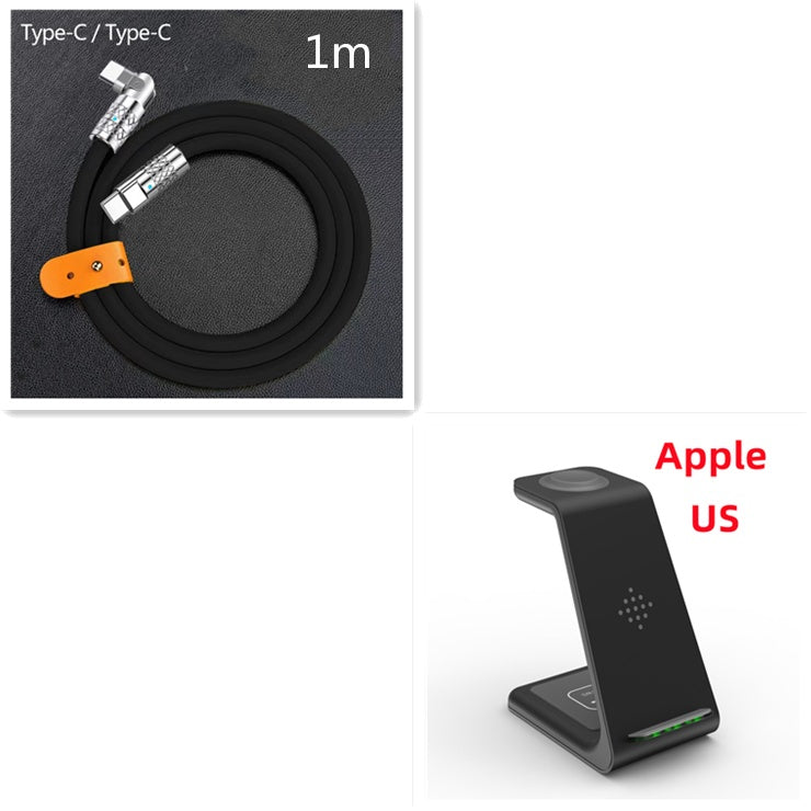 3-in-1 Fast Wireless Charging Stand Phone Holder Dock Station