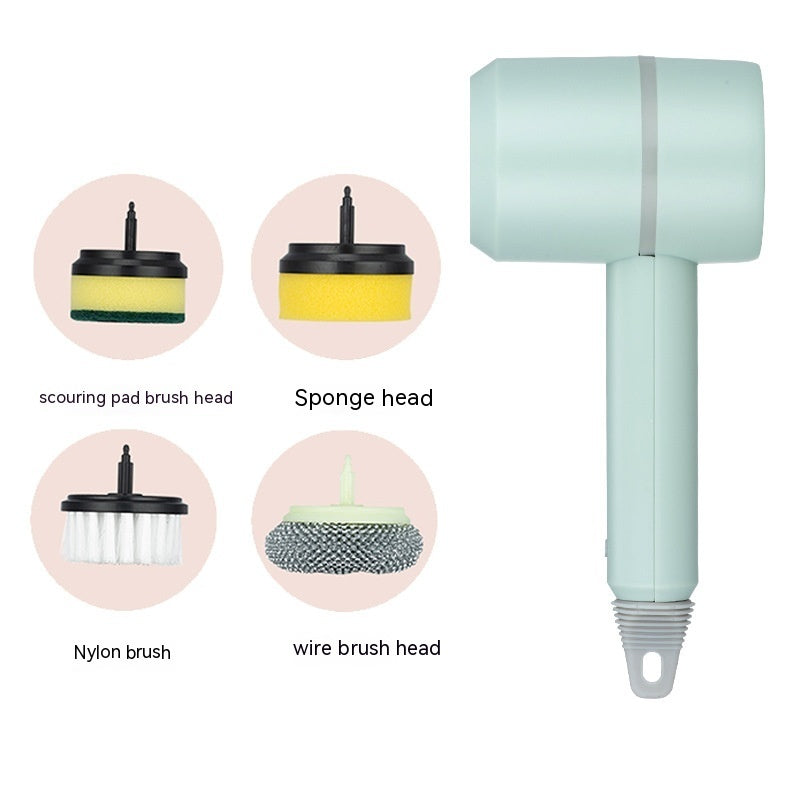 Wireless USB Rechargeable Electric Cleaning Brush for Kitchen & Bathroom Surfaces
