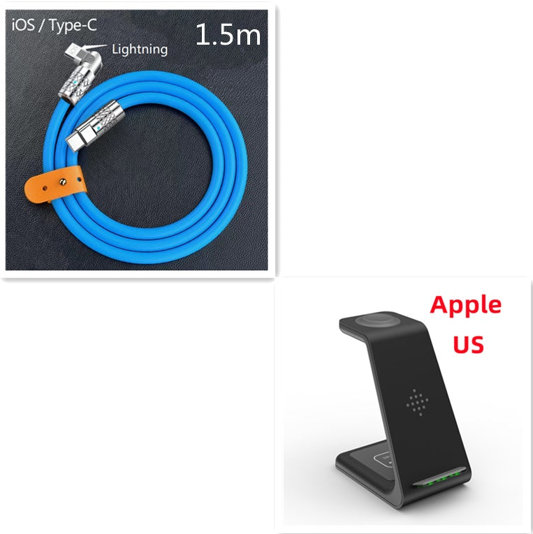 3-in-1 Fast Wireless Charging Stand Phone Holder Dock Station