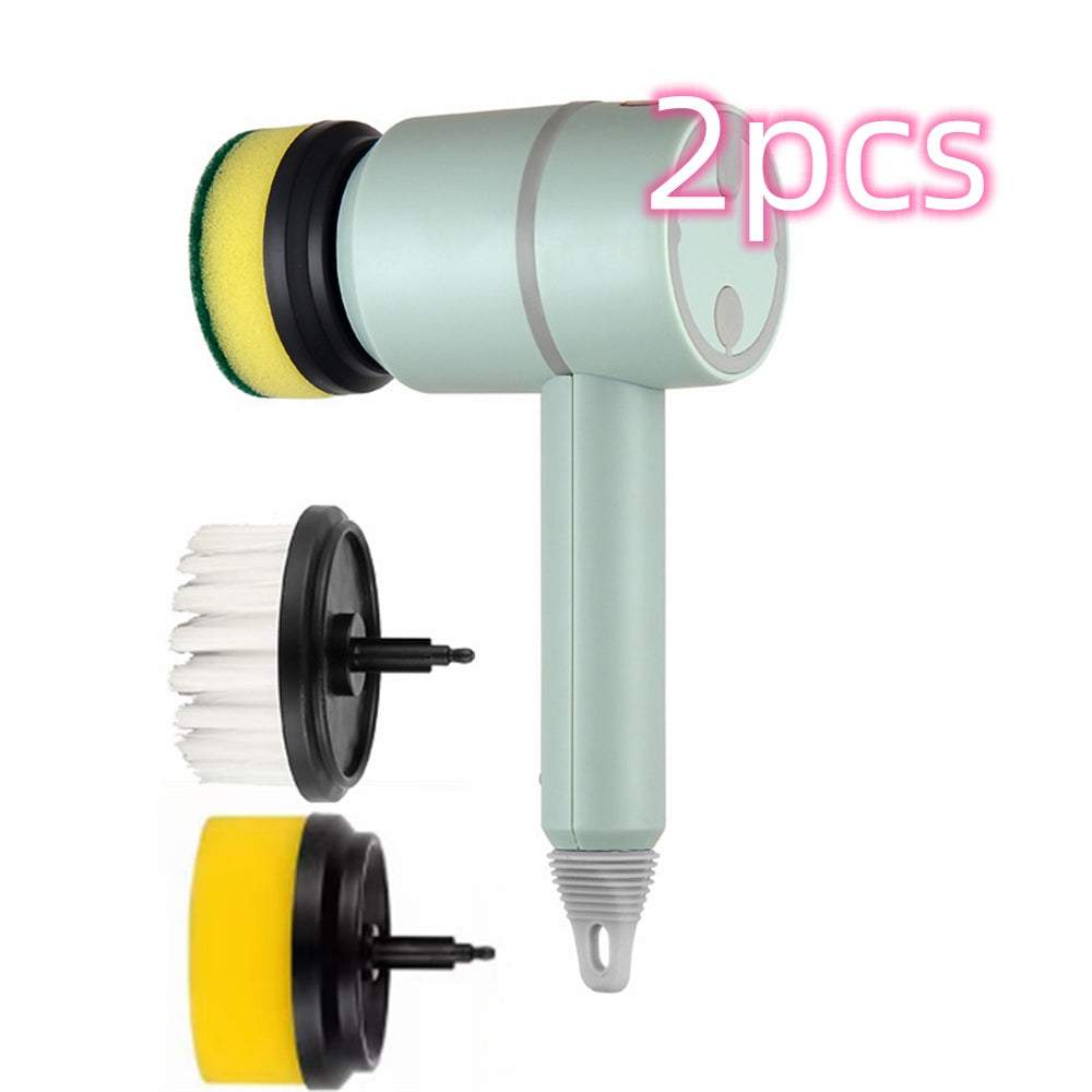 Wireless USB Rechargeable Electric Cleaning Brush for Kitchen & Bathroom Surfaces