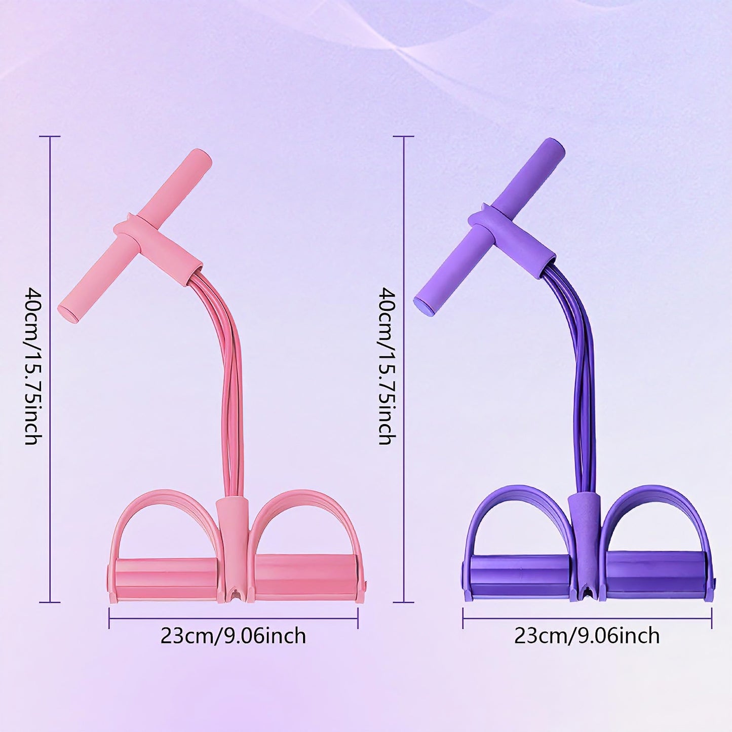 6-Tube Pedal Resistance Band Foot Yoga Exercise Trainer