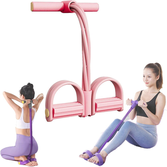 6-Tube Pedal Resistance Band Foot Yoga Exercise Trainer